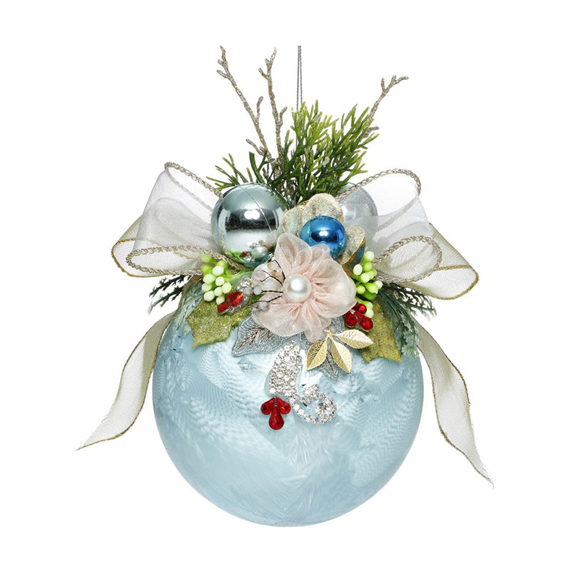 Glss jewel floral ball 12,5 cm