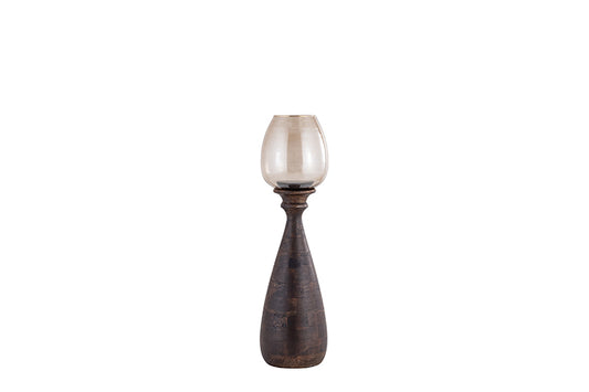 Houten windlicht Luster 67 cm