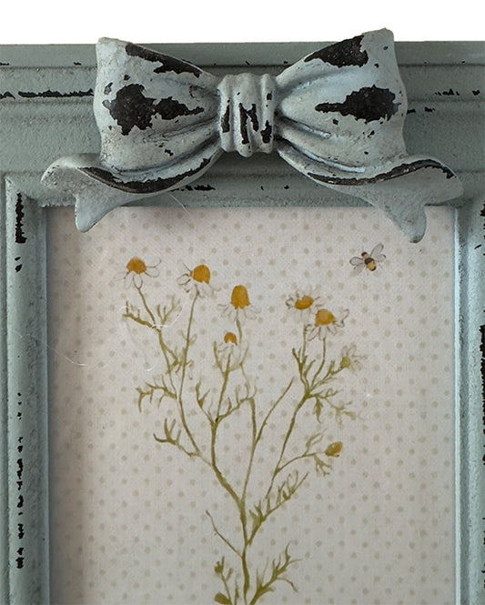 Fotolijst blauw met strik