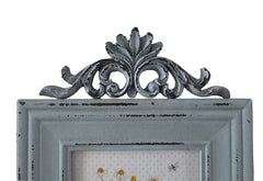 Fotolijst blauw met krullen