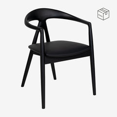 Stoel Kyoto Zwart Eiken