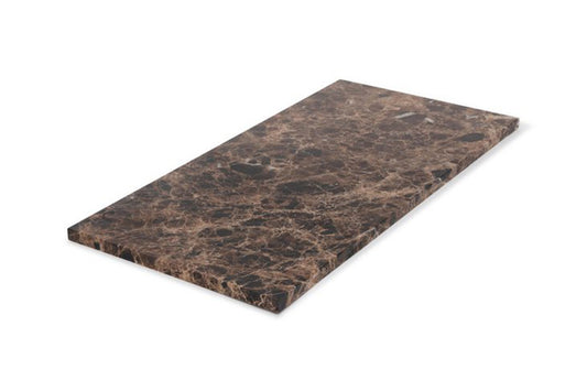 Marmer dienblad bruin 20x40cm