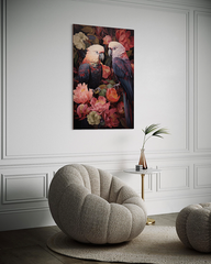 Papegaaien op plexiglas