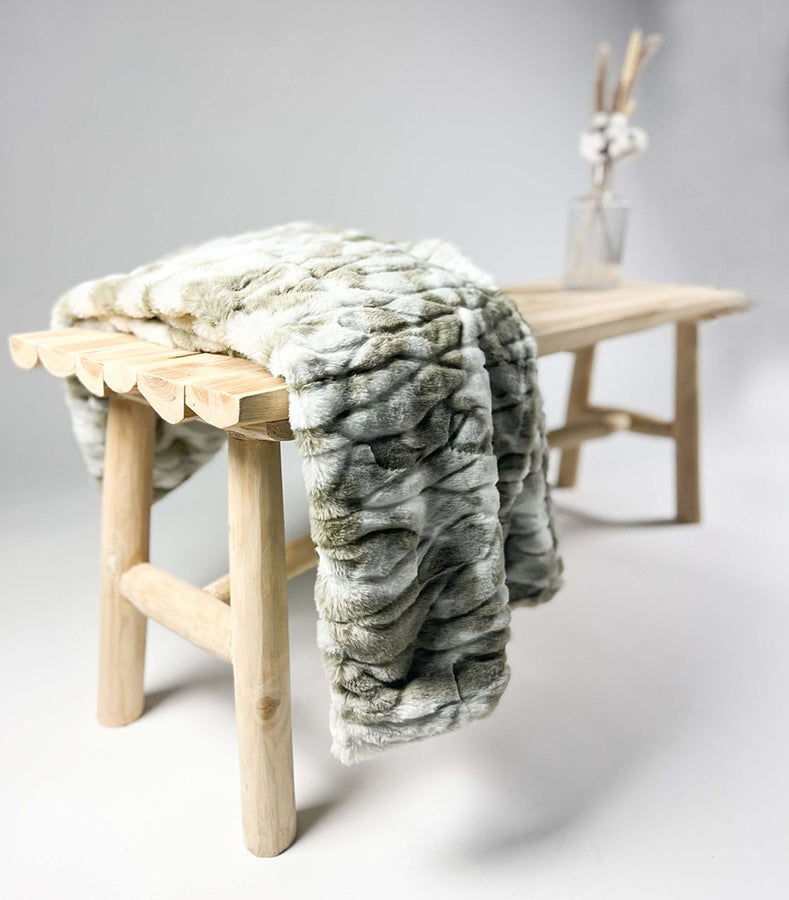 Plaid3 Roel olijf 130x170 cm