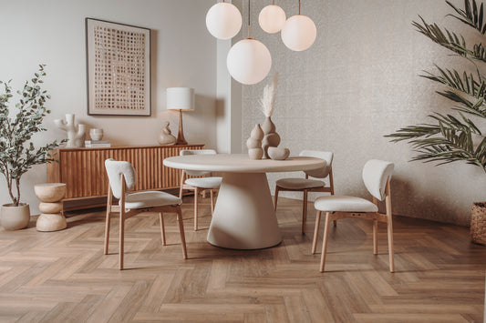 beige eettafel