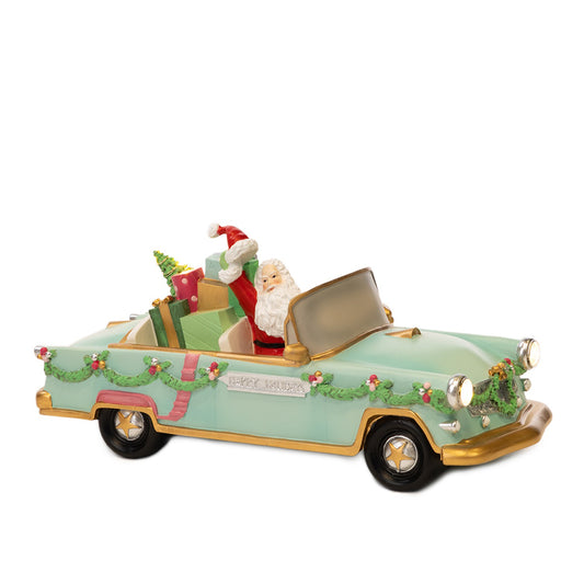 Santa in Oldtimer met LED