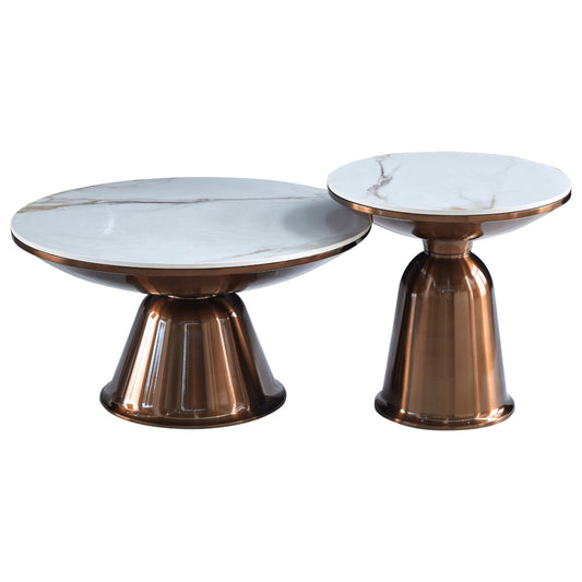 salontafels met marmeren blad