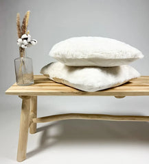 Sierkussen Zoya wit 45x45 cm