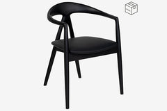 Stoel Kyoto Zwart Eiken