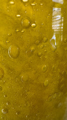 Glazen waxinelichthouder geel 8x8 cm