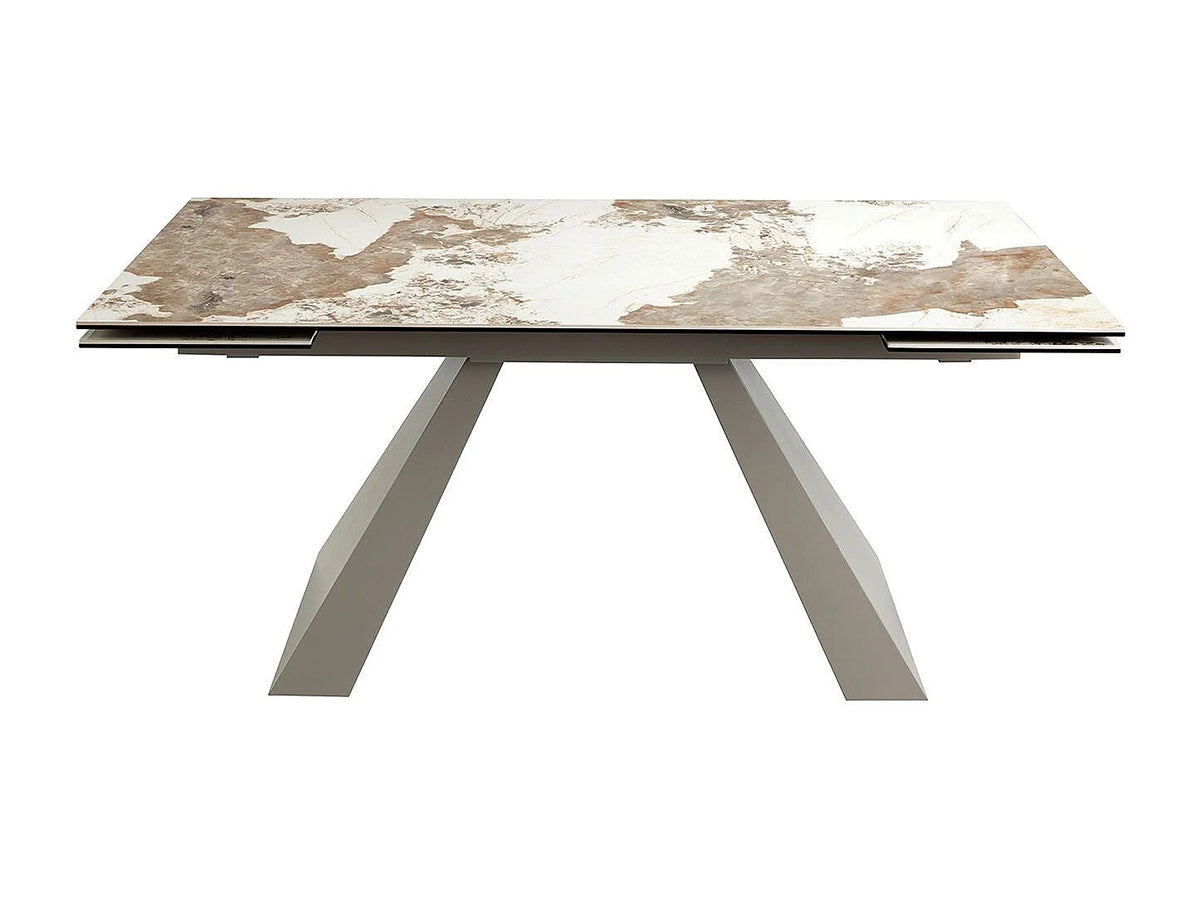 Uitschuifbare eettafel taupe