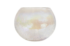 Windlicht helder glas bol 12cm