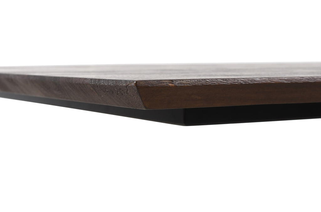 Rechthoekige Houten Eettafel Alore bruin/goud