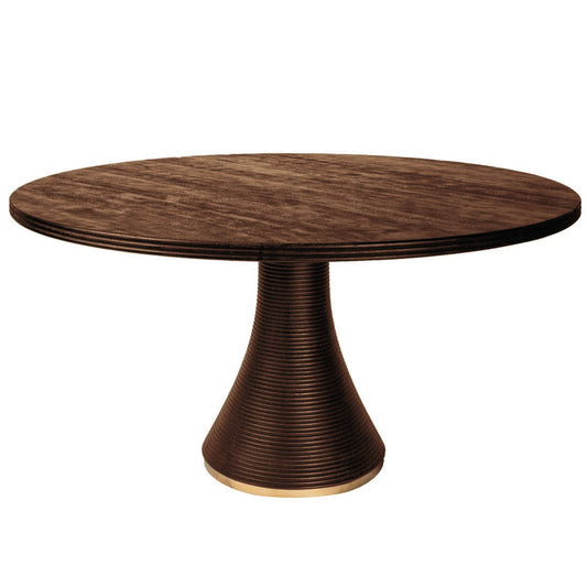 Arca Rib eettafel bruin/goud