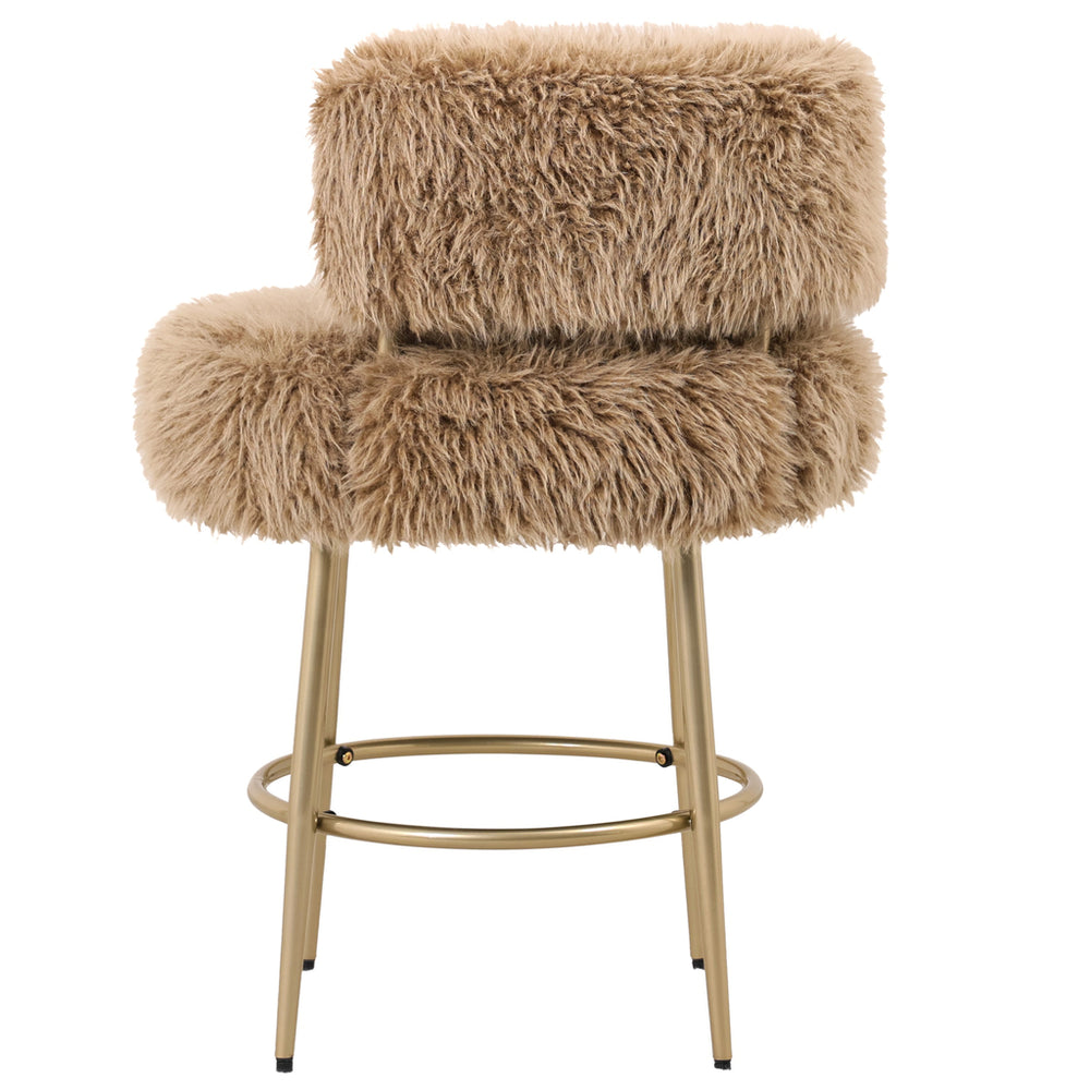 Barkruk HAIR bruin/goud