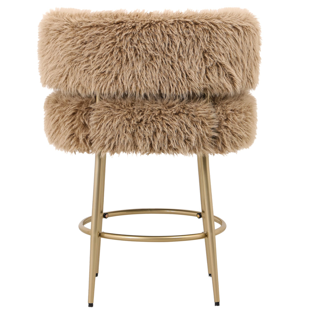 Barkruk HAIR bruin/goud