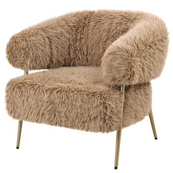 Fauteuil HAIR bruin