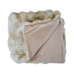 Plaid Teddy beige bubble 130x170 cm
