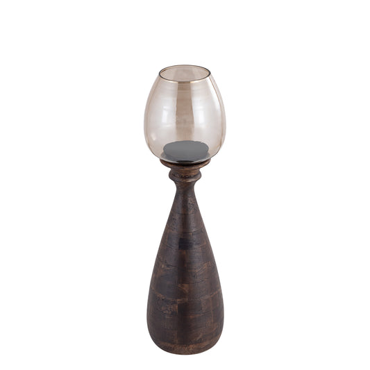 Houten windlicht Luster 67 cm