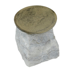 Wit marmeren kandelaar Nimo 11 cm