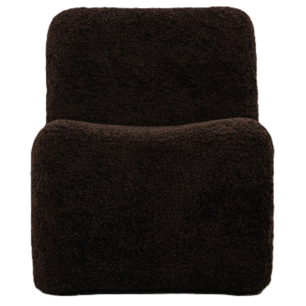 bruine teddy stoel
