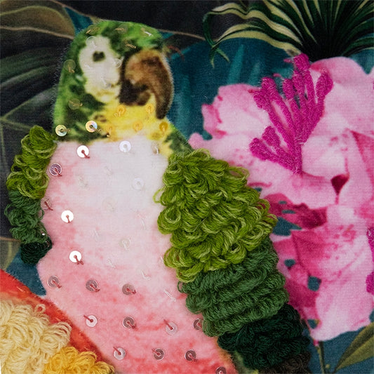 Sierkussen Fleury Papegaaien