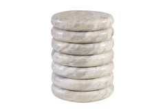 Marmeren bijzettafel Bibendum Grijs