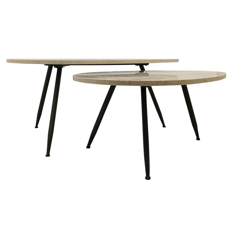 Salontafelset Veria Beige Marmer