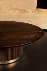 Salontafel Xelle Ø 150 cm bruin
