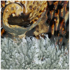 Bloempot/vaas bruin/grijs