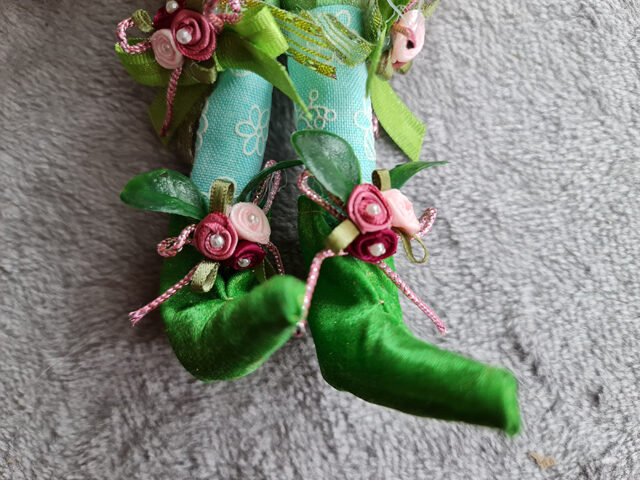 April Showers Santa Fairy roze/groen/geel 25 cm