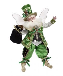 Lucky Clover Santa Fairy groen 45 cm