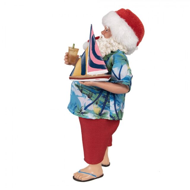 Kerstman in Hawaï shirt
