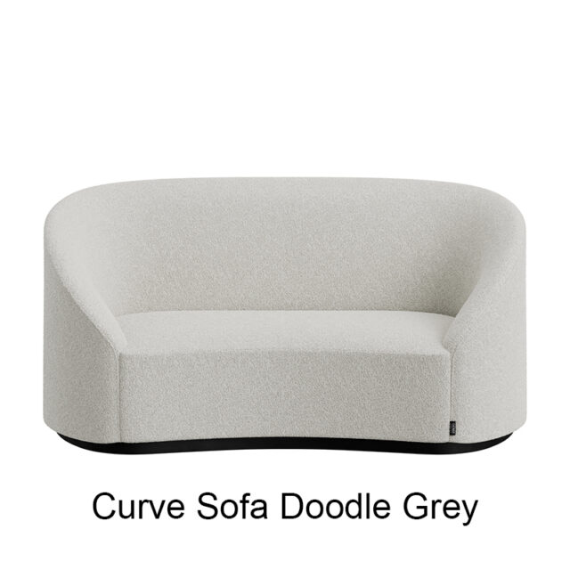 Curve Sofa Doodle Grey