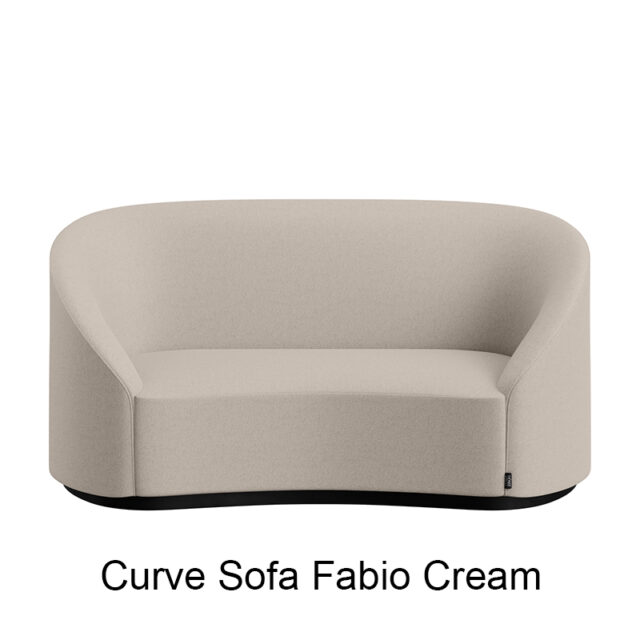Curve Sofa Fabio Cream
