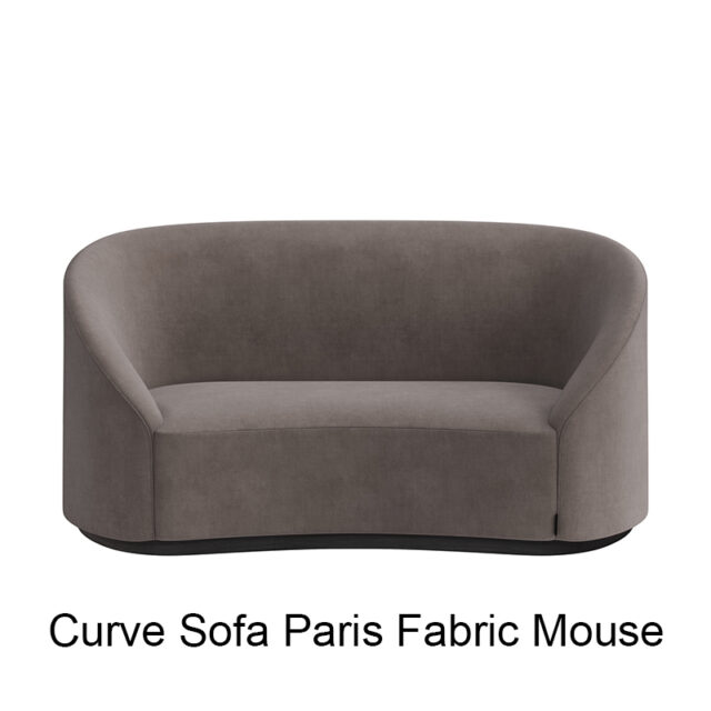 Curve Sofa Paris Fabric Mouse