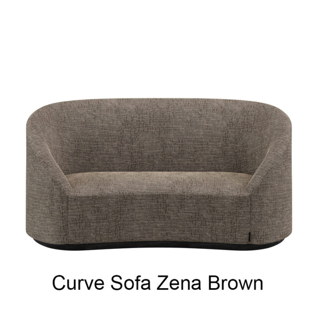 Curve Sofa Zena Brown